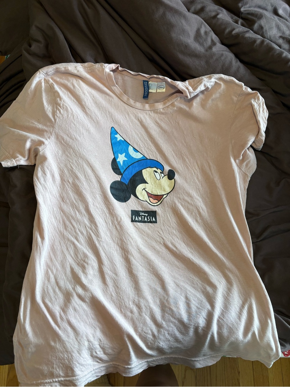 Disney Pink Fantasia Mickey Mouse Short Sleeve Tee